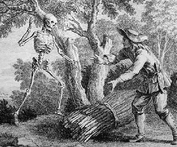 La Mort et le Bûcheron - Jean de la Fontaine - Illustration de Jean-Baptiste Oudry
