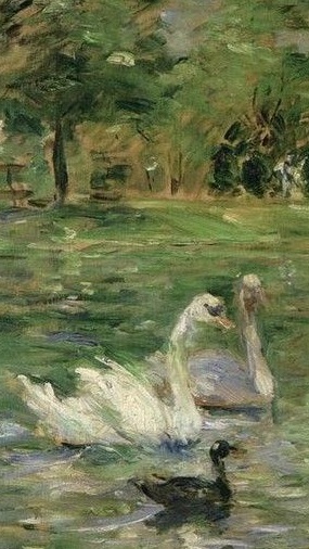Berthe Morisot - Petite fille aux cygnes